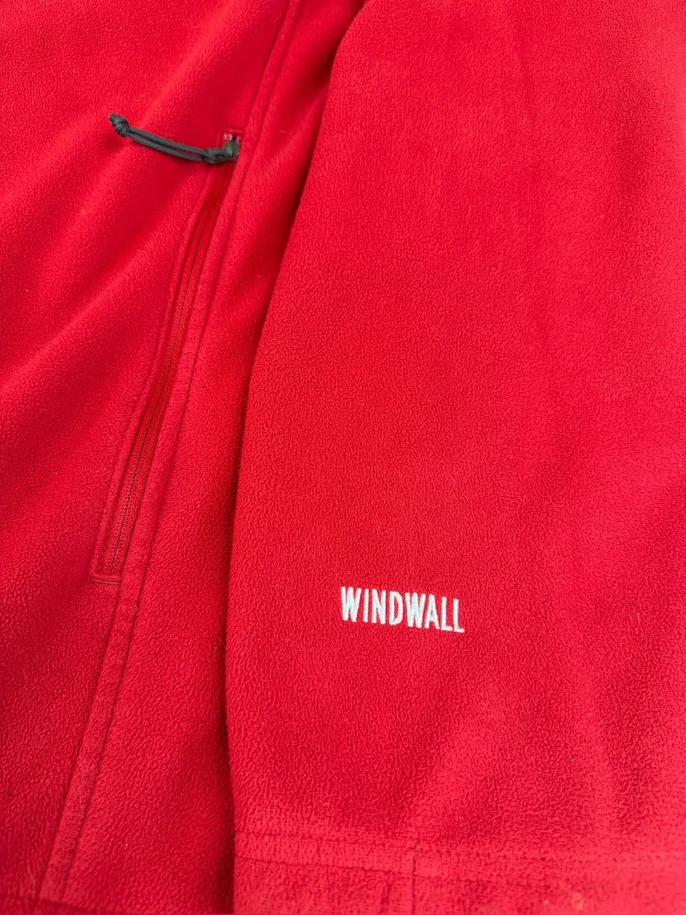 The North Face WindWall Red Full Zip Fleece Jacket Men’s XXL 2XL Outdoor